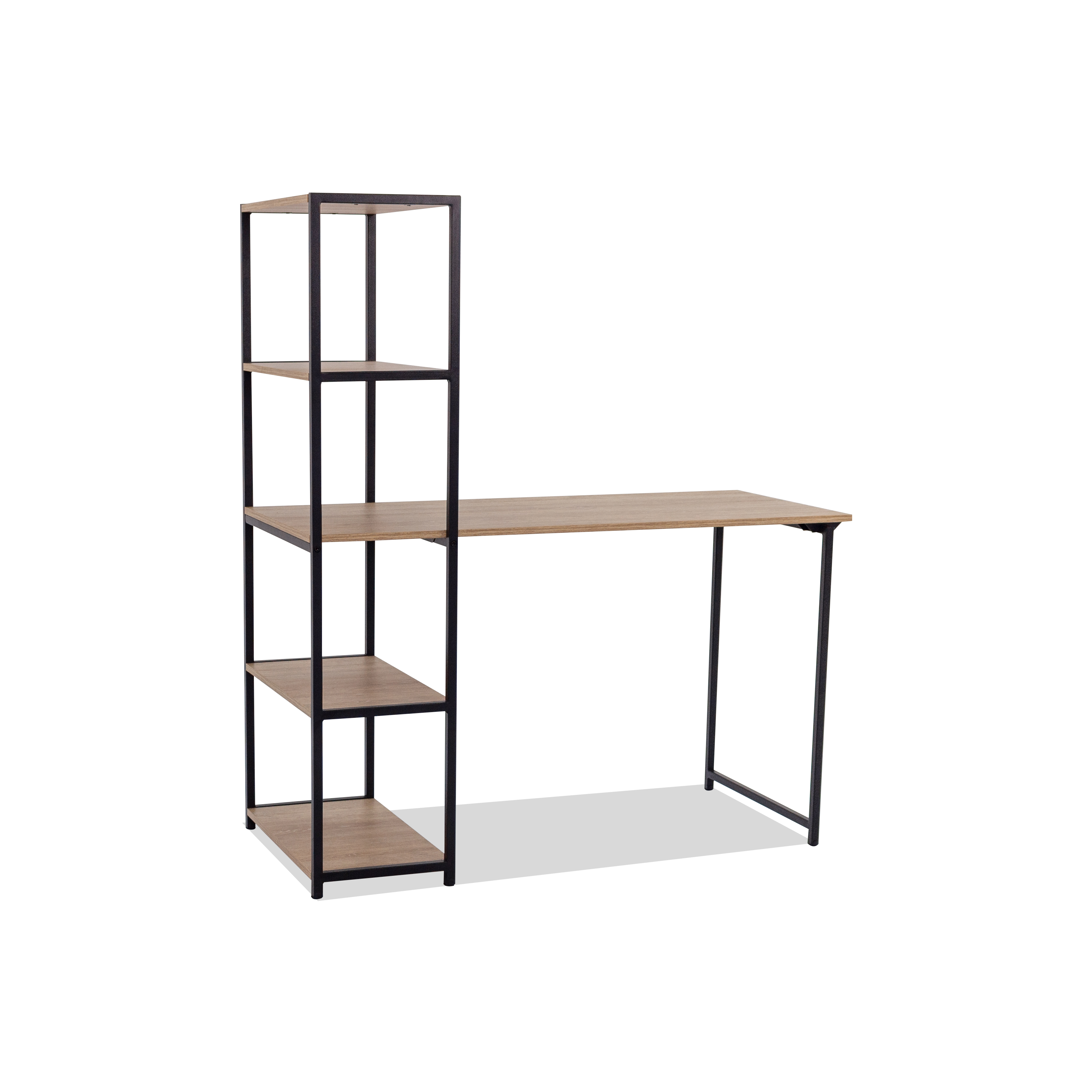 Escritorio con biblioteca