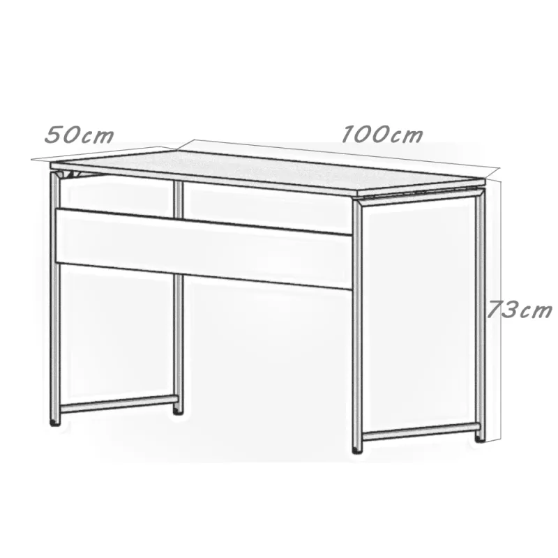 Escritorio con faldón