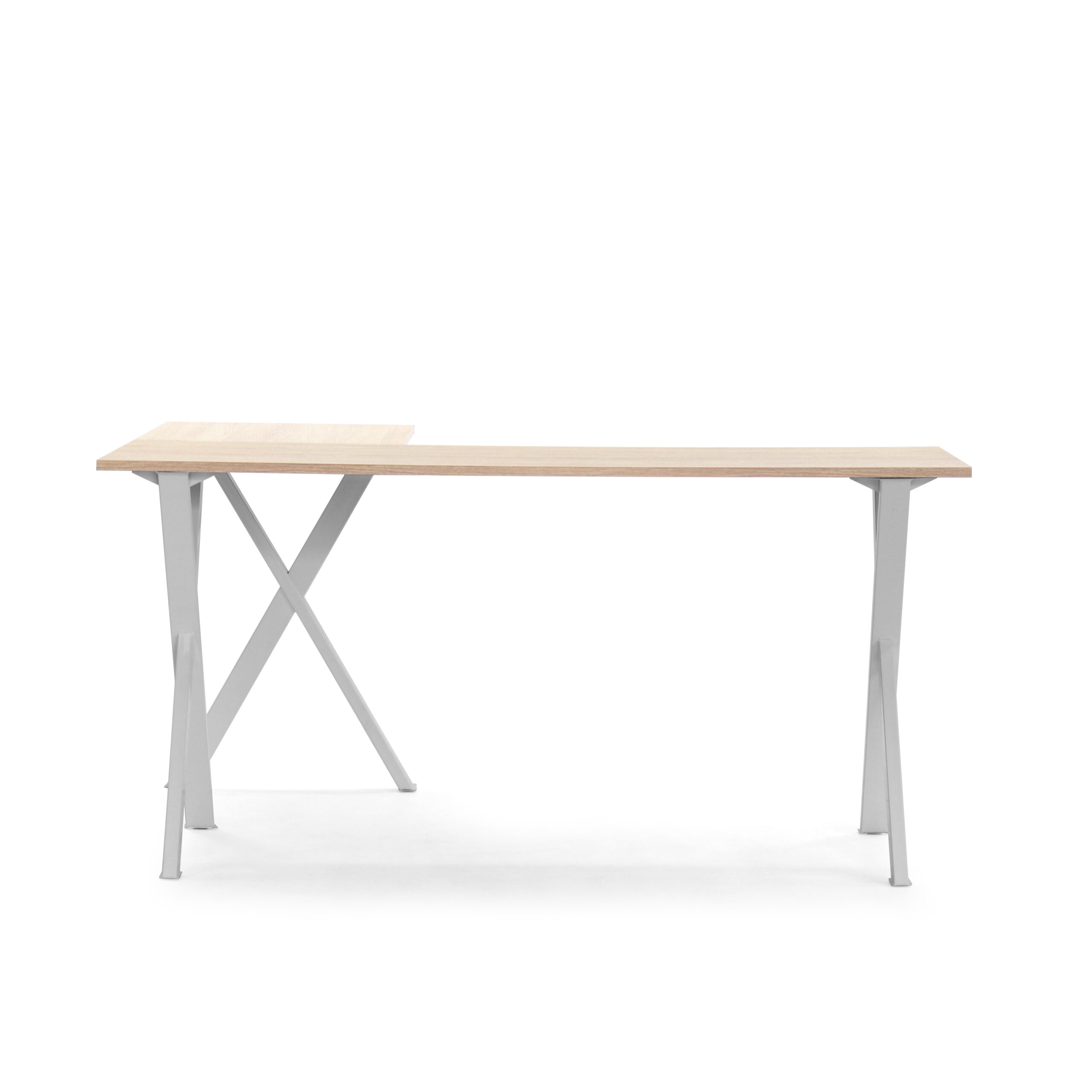 Escritorio em L gris