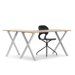 Escritorio em L gris