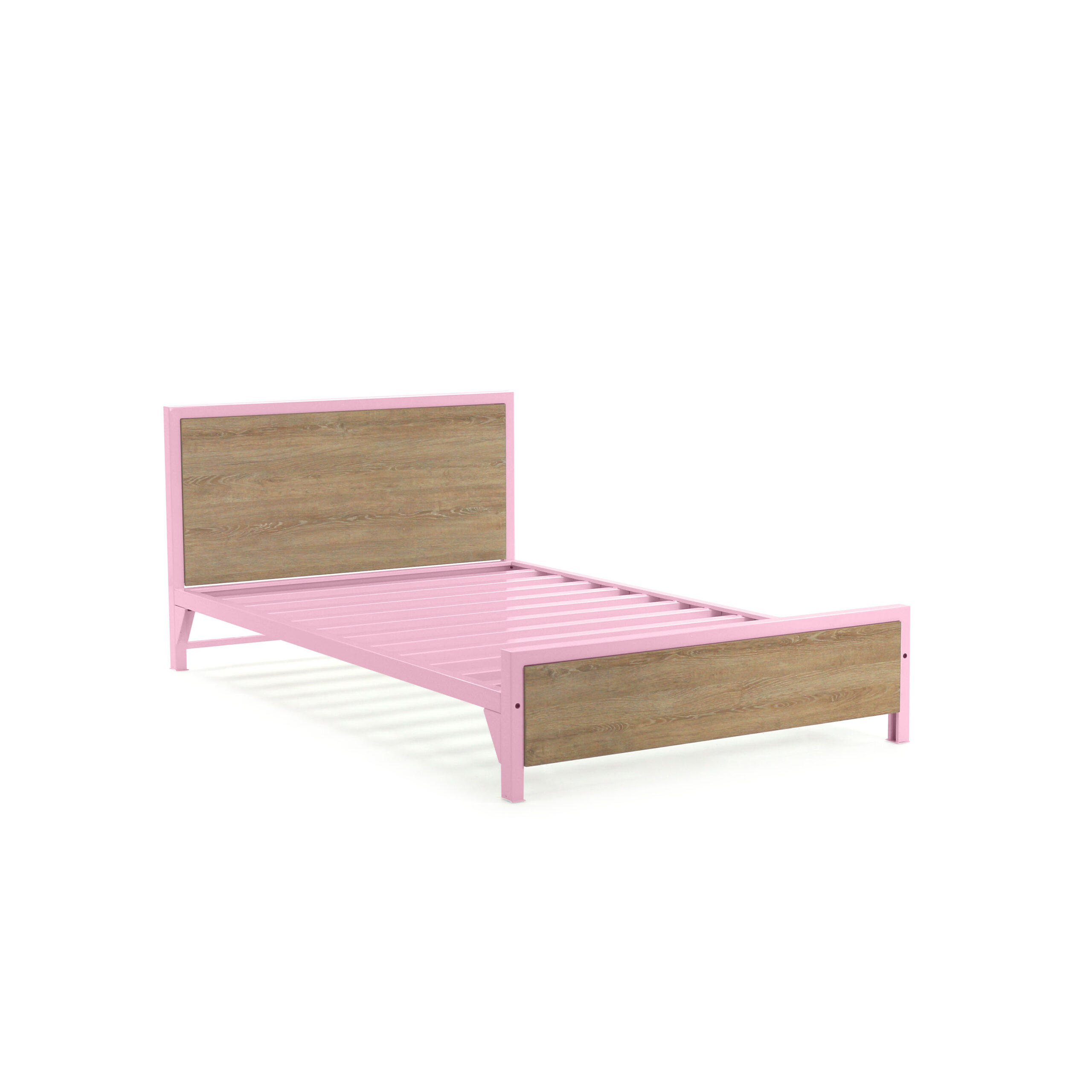 CAMA SEMIDOBLE ROSADO
