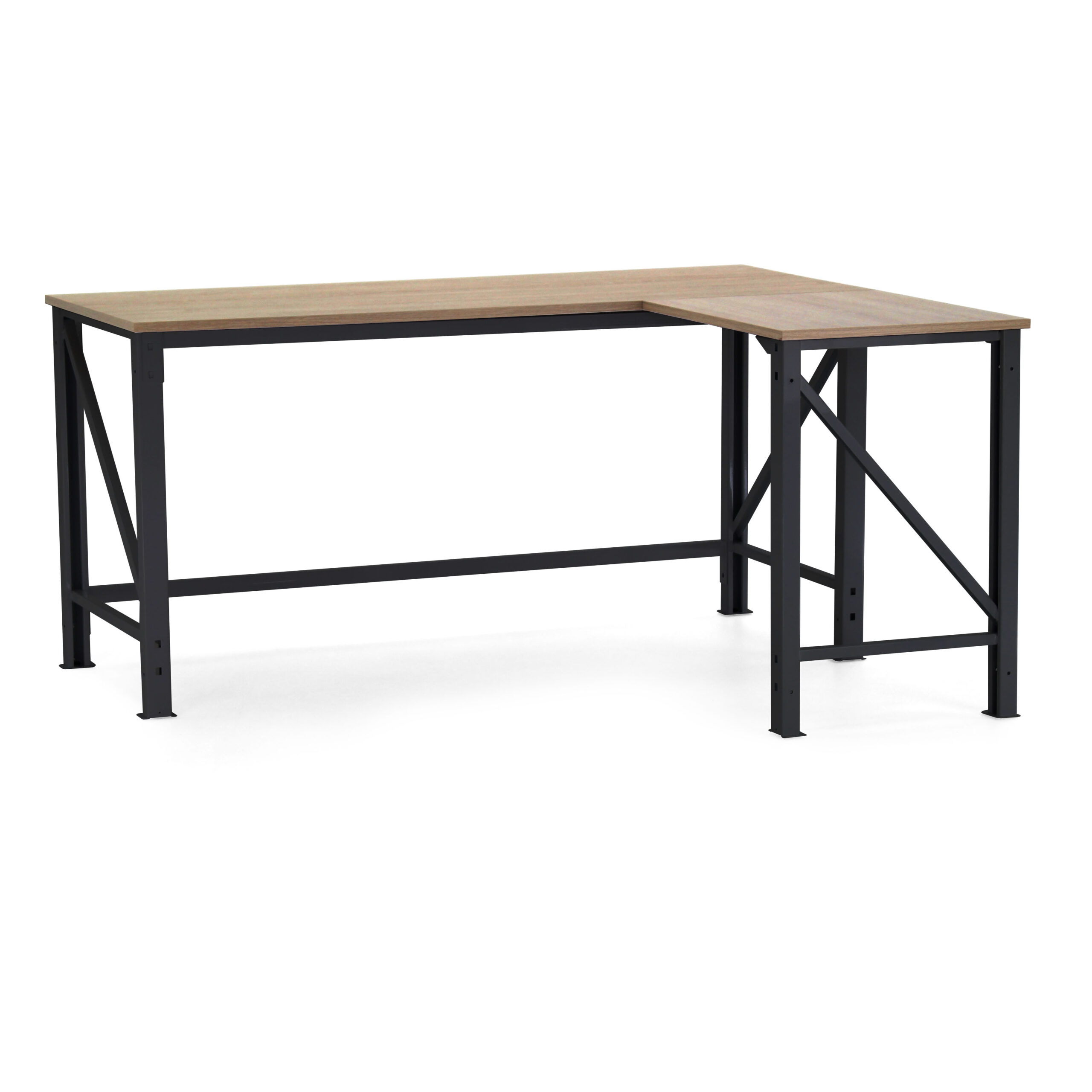 Escritorio en L negro