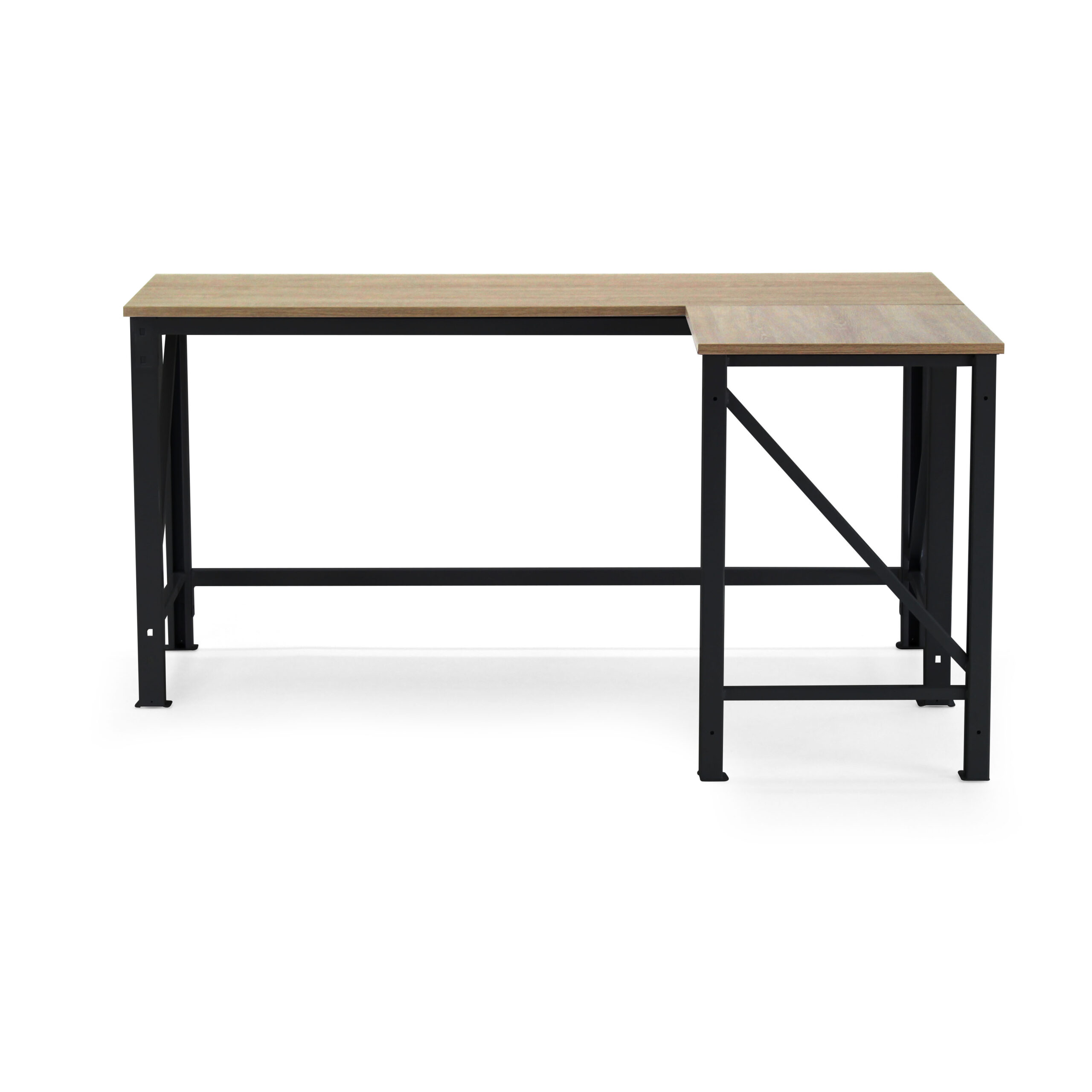 Escritorio en L negro