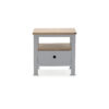Mesa de noche con cajón gris